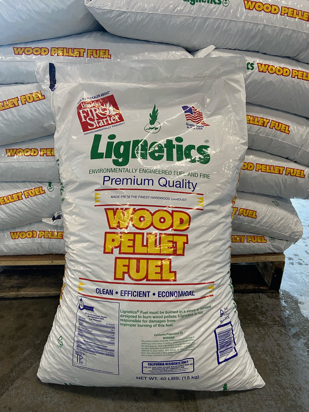 Lignetics Premium Hardwood pellets